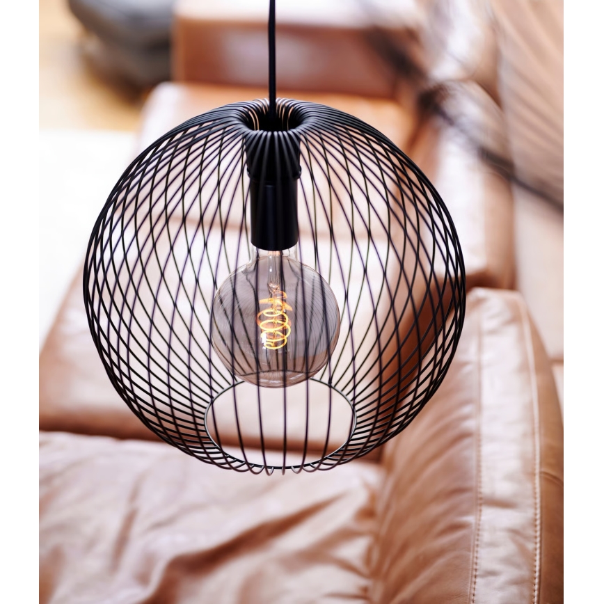 Nordlux - Підвісна люстра на тросі BERONI 1xE27/60W/230V чорна