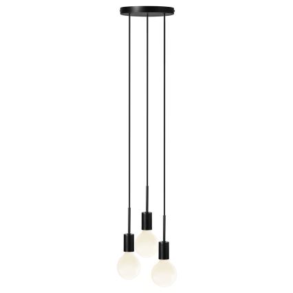 Nordlux - Підвісна люстра на тросі PACO 3xE27/25W/230V чорна