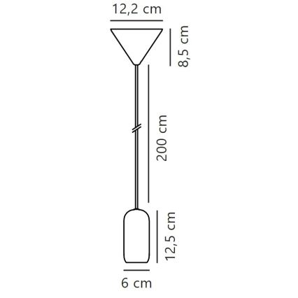 Nordlux - Підвісна люстра NOTTI 1xE27/40W/230V чорний