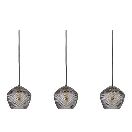 Nordlux - Підвісна люстра ORBIFORM 3xE14/25W/230V чорний/сірий