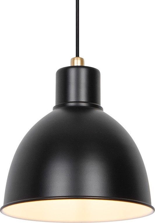 Nordlux - Підвісна люстра POP 1xE27/40W/230V чорний/золотий