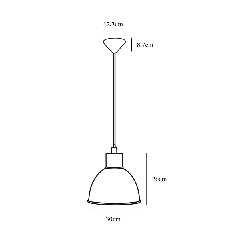 Nordlux - Підвісна люстра POP 1xE27/60W/230V чорний