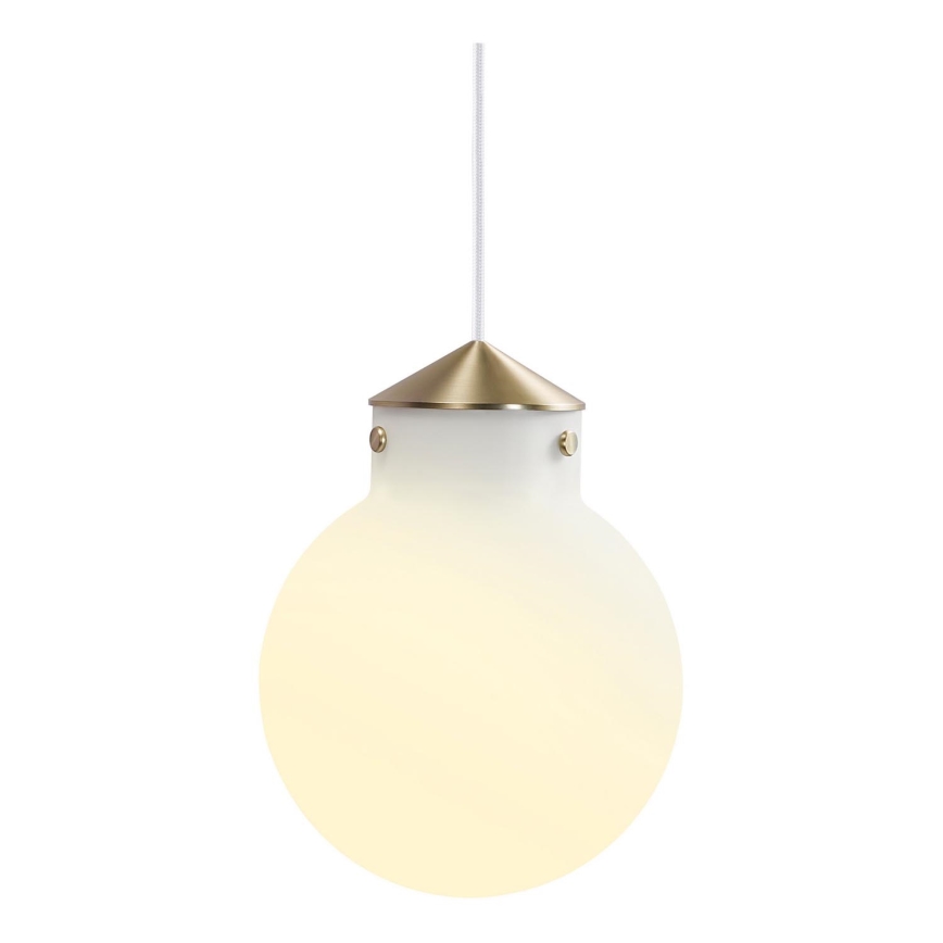 Nordlux - Підвісна люстра RAITO 1xE27/25W/230V латунь/білий