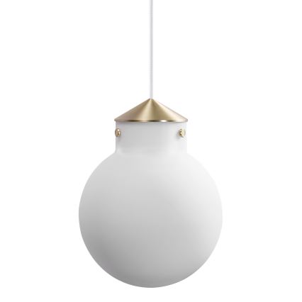 Nordlux - Підвісна люстра RAITO 1xE27/25W/230V латунь/білий
