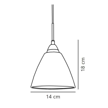 Nordlux - Підвісна люстра READ 1xE14/40W/230V глянцевий хром
