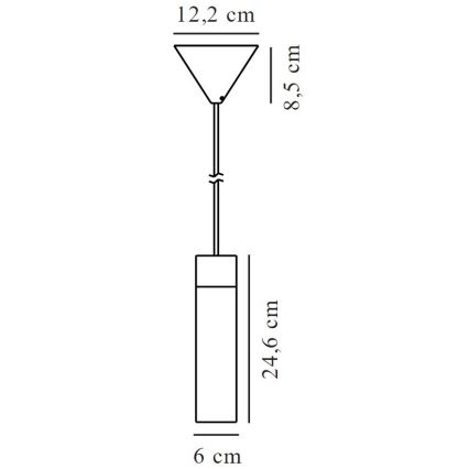 Nordlux - Підвісна люстра TILO 1xGU10/15W/230V чорний
