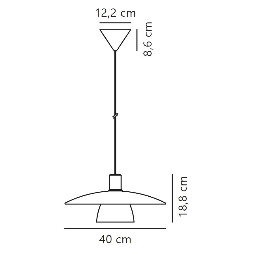 Nordlux - Підвісна люстра VERONA 1xE27/40W/230V