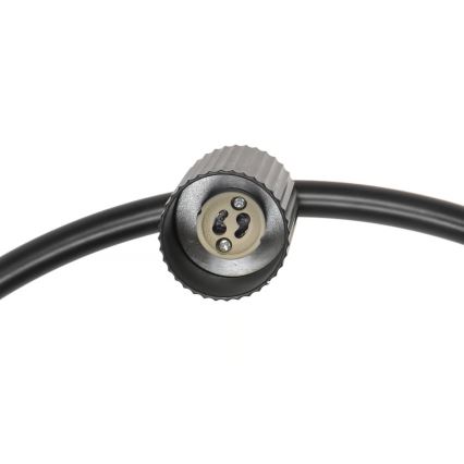 Nordlux - Підвісна люстра VICO на тросі, 6xGU10/5W/230V, чорна