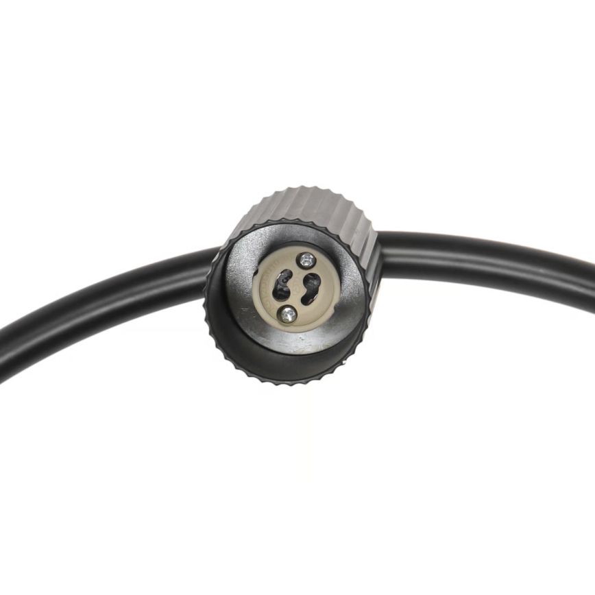 Nordlux - Підвісна люстра VICO на тросі, 6xGU10/5W/230V, чорна