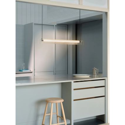 Nordlux - Світлодіодна затемнювана підвісна люстра на тросі ALIANI LED/20 Вт/230 В 3000K 100 см чорна/прозора