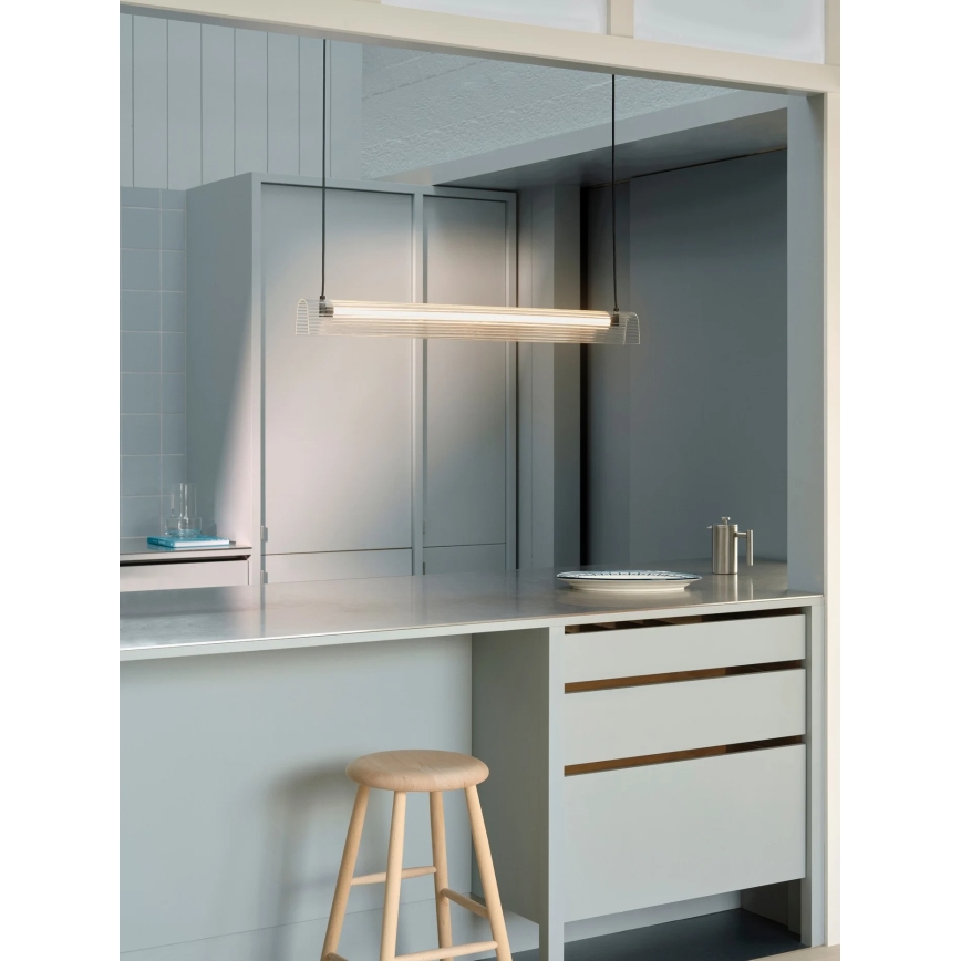 Nordlux - Світлодіодна затемнювана підвісна люстра на тросі ALIANI LED/20 Вт/230 В 3000K 100 см чорна/прозора
