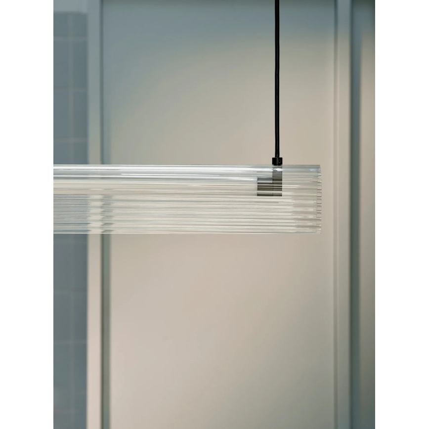 Nordlux - Світлодіодна затемнювана підвісна люстра на тросі ALIANI LED/20 Вт/230 В 3000K 100 см чорна/прозора