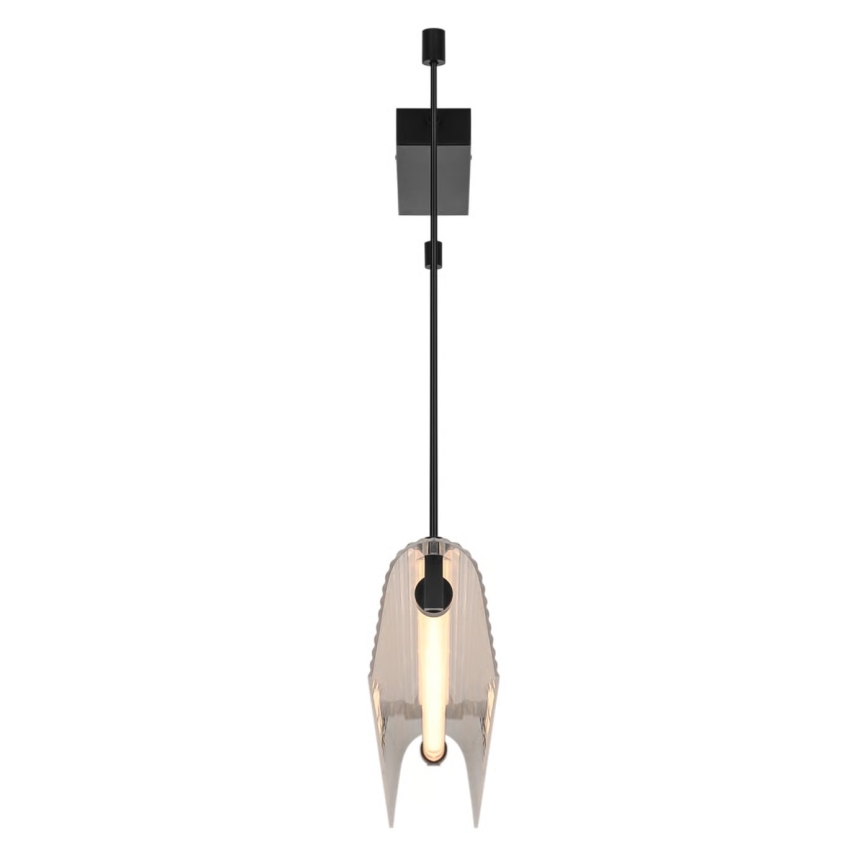 Nordlux - Світлодіодна затемнювана підвісна люстра на тросі ALIANI LED/20 Вт/230 В 3000K 100 см чорна/прозора