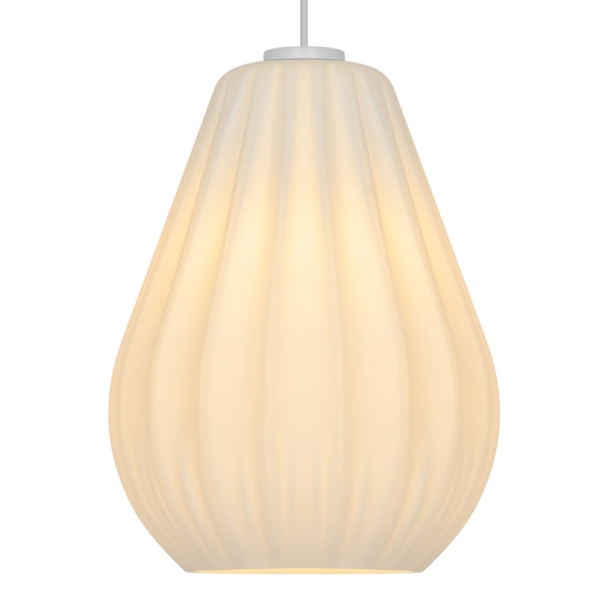 Nordlux - Підвісний світильник на тросі SALLINO 1xE27/15W/230V діаметр 24 см білий