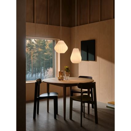 Nordlux - Підвісний світильник на кабелі MALUCA 1xE27/15W/230V, діаметр 29 см, білий