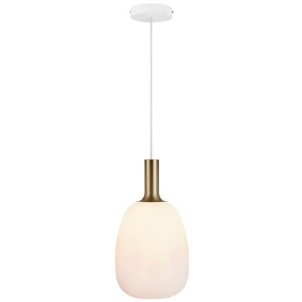 Nordlux - Подвесная люстра ALTON 1xE27/60W/230V белый/черный/латунь