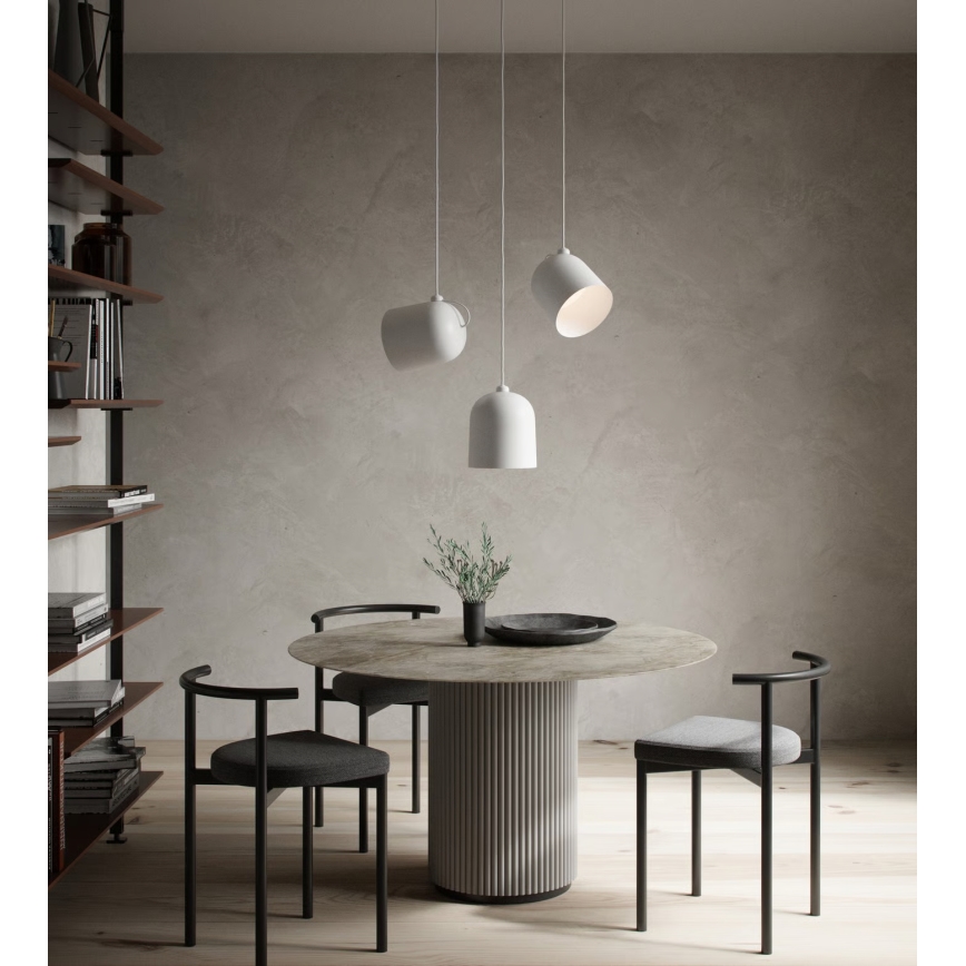 Nordlux - Подвесная люстра ANGLE на тросе 1xE27/25W/230V белая