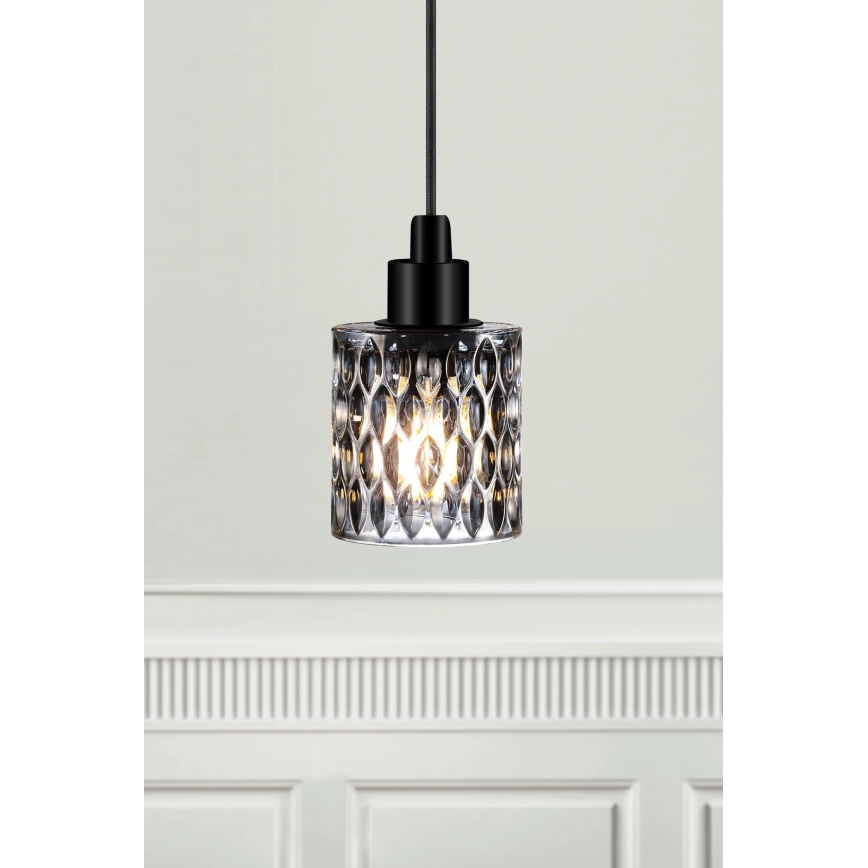 Nordlux - Подвесная люстра HOLLYWOOD 1xE27/60W/230V дымчатый
