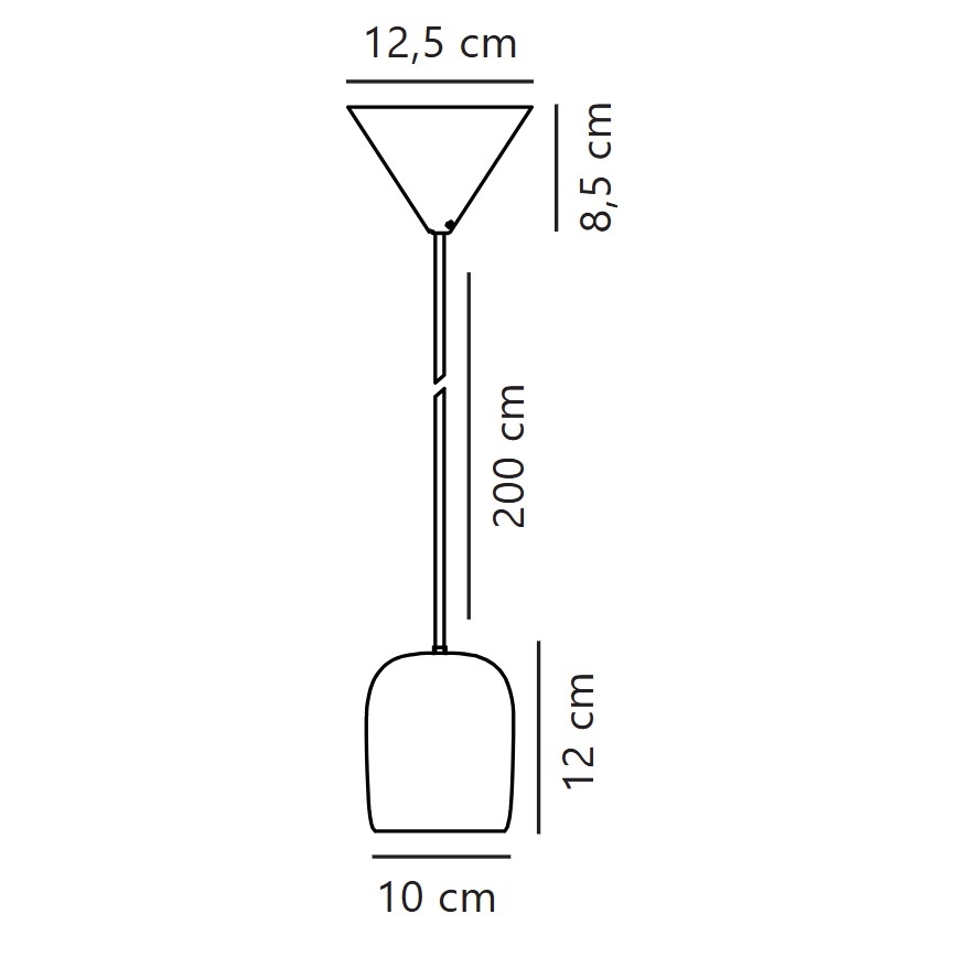 Nordlux - Подвесная люстра NOTTI 1xE27/25W/230V диаметр 12,5 см оранжевый
