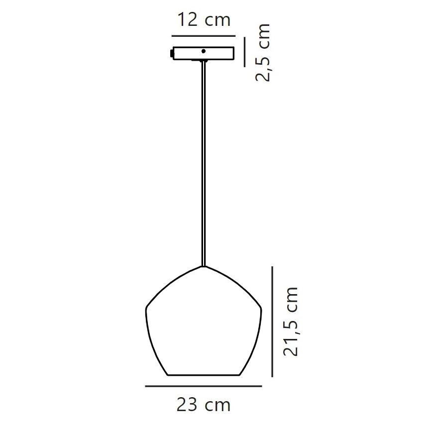 Nordlux - Подвесная люстра ORBIFORM 1xE27/40W/230V черный/серый
