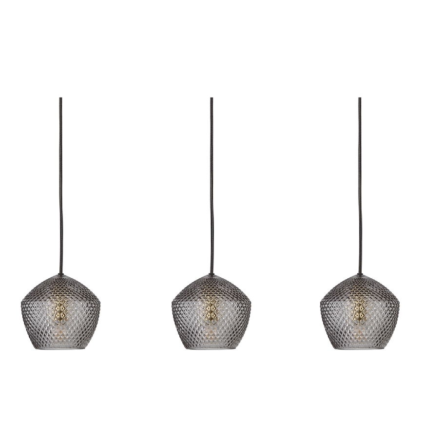 Nordlux - Подвесная люстра ORBIFORM 3xE14/25W/230V черный/серый