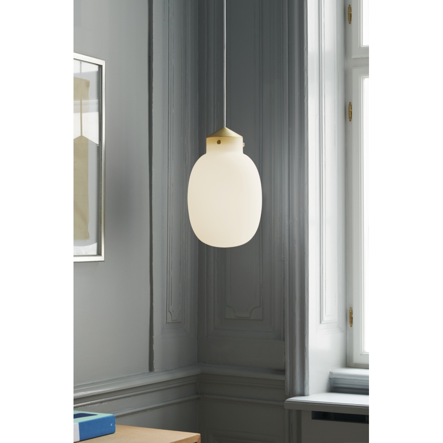 Nordlux - Подвесная люстра RAITO 1xE27/25W/230V латунь/белый