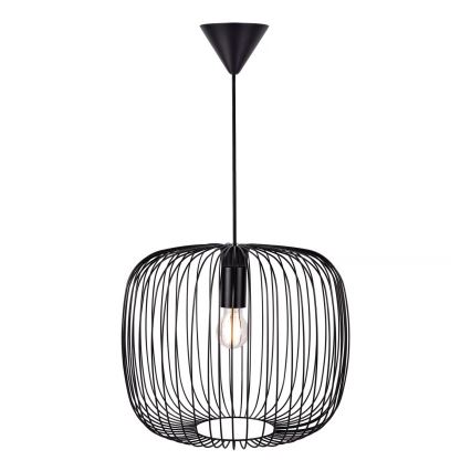 Nordlux - Подвесной светильник BERONI на тросе 1xE27/60W/230V, черный, диаметр 40 см