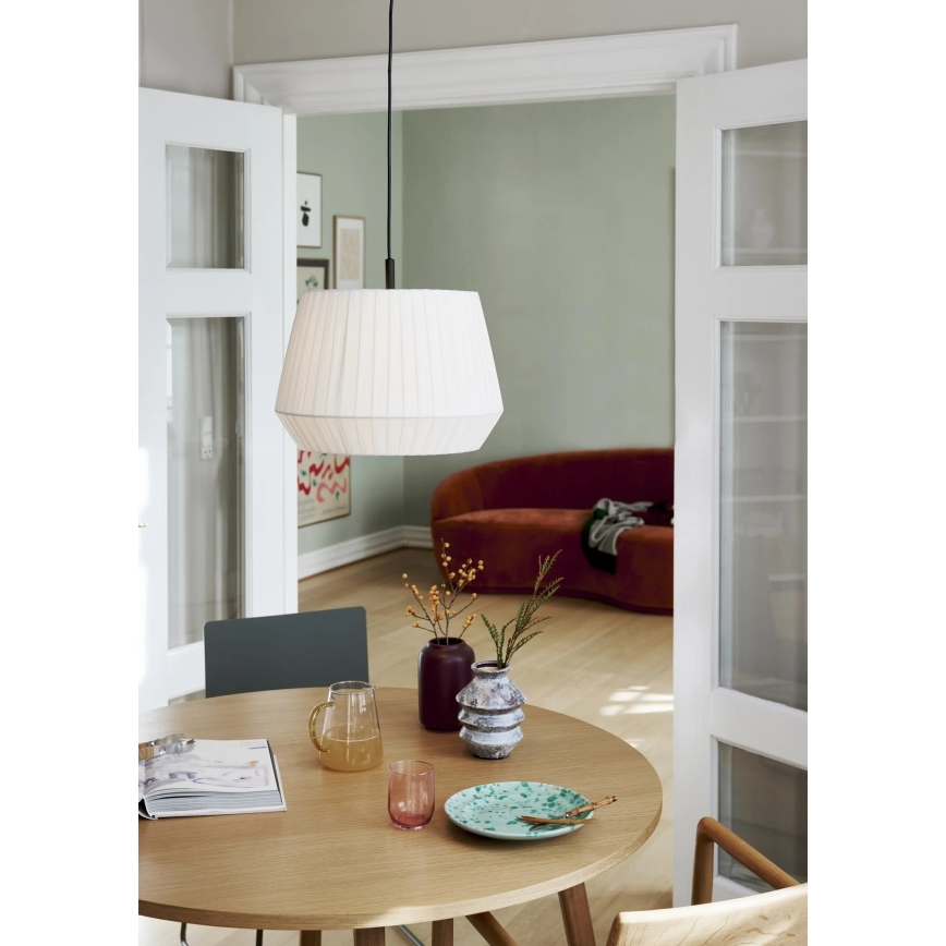 Nordlux - Подвесной светильник на тросе DICTE 1xE27/60W/230V Ø40 см, белый