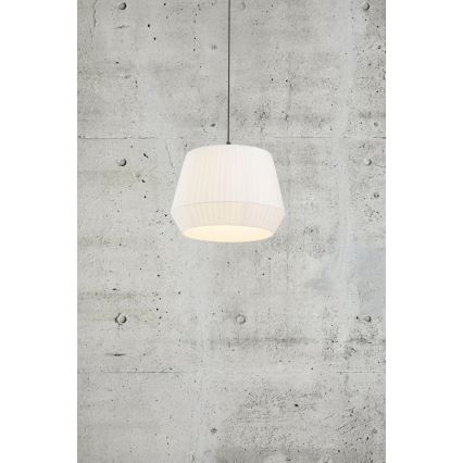 Nordlux - Подвесной светильник на тросе DICTE 1xE27/60W/230V Ø40 см, белый