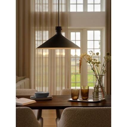 Nordlux - Подвесной светильник на тросе DORINA 1xE27/60W/230V, чёрный