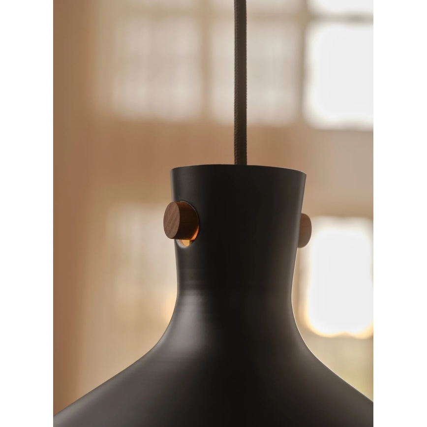 Nordlux - Подвесной светильник на тросе DORINA 1xE27/60W/230V, чёрный