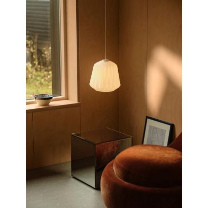 Nordlux - Подвесной светильник на тросе ELBIE 1xE27/15W/230V Ø 24 см, белый