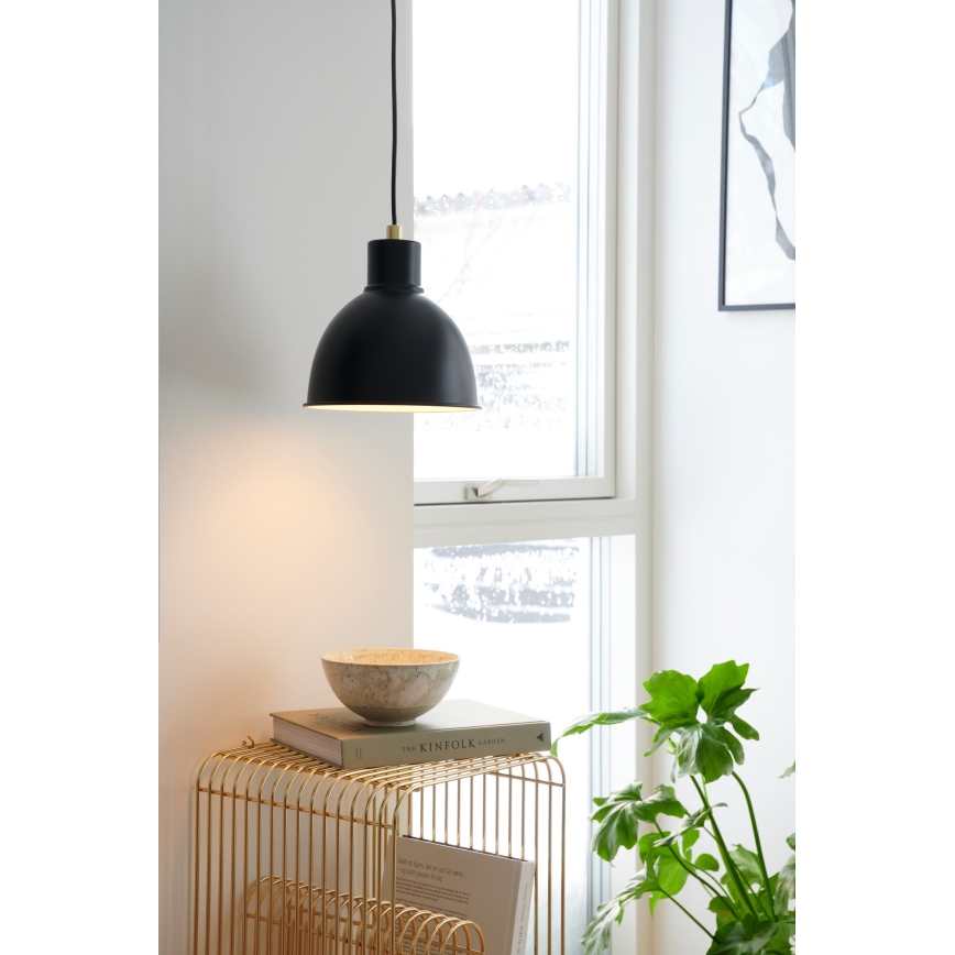 Nordlux - Подвесной светильник на тросе POP 1xE27/40W/230V чёрный