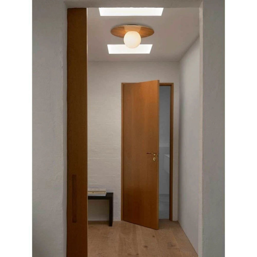 Nordlux - Потолочный светильник для ванной комнаты SIONA 1xE27/60W/230V IP44 диаметр 43 см бежевый