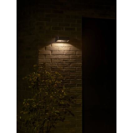 Nordlux - LED солнечный светильник с датчиком MARCELLIO LED/5W/5V IP54 2200 mAh черный