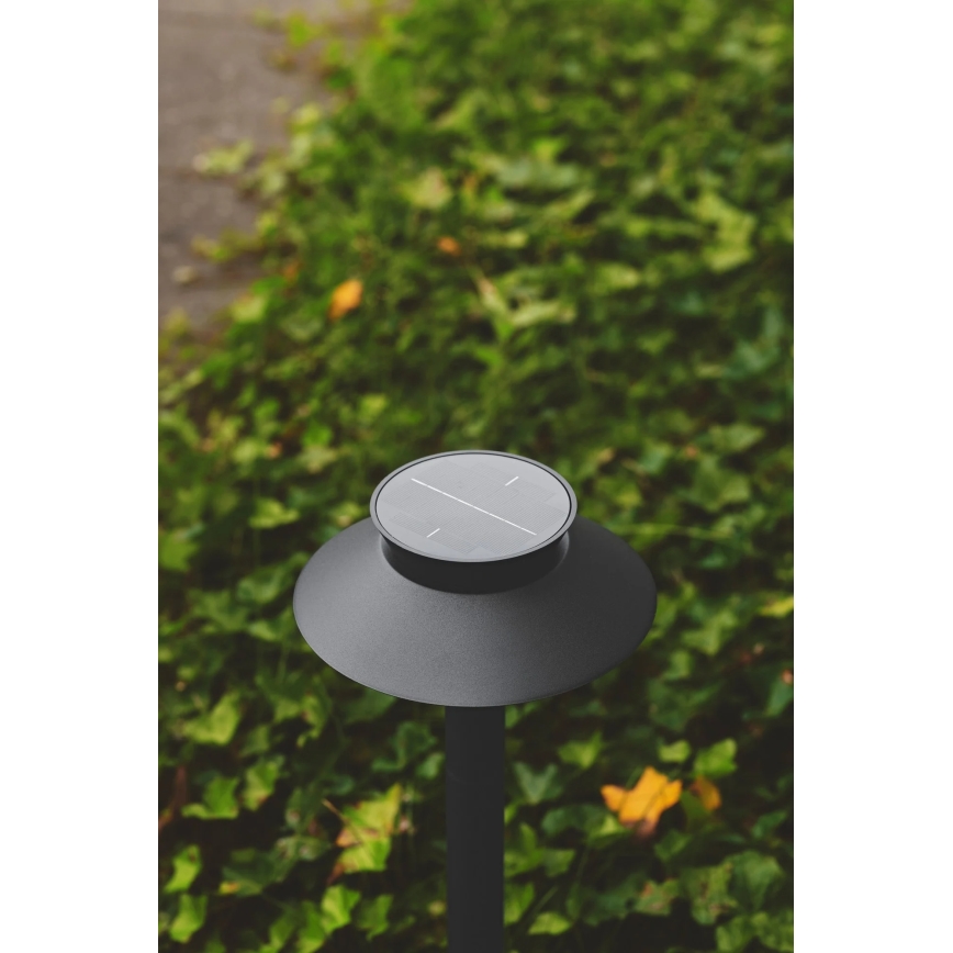 Nordlux - сонячна LED-лампа з датчиком, 5W/3,7V, IP44, чорна, 60 cm