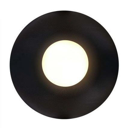 Nordlux - Стельовий світильник для ванної кімнати SIONA 1xE27/60W/230V IP44 чорний