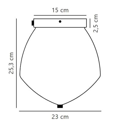 Nordlux - Стельовий світильник ORBIFORM 1xE27/40W/230V золотий