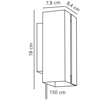 Nordlux - Светильник настенный с диммером CURTIZ 2xLED/4,5W/230V белый