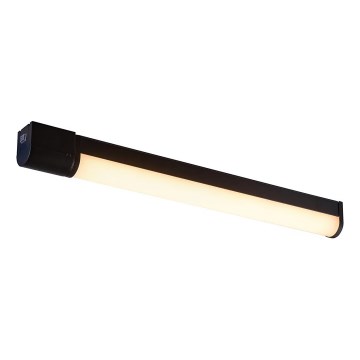 Nordlux - Светильник для зеркала в ванной с розеткой MALAIKA LED/15W/230V IP44 68,4cm чёрный