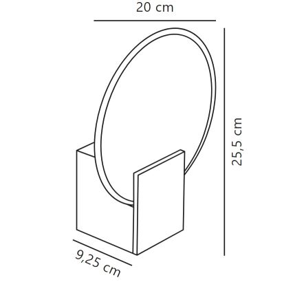 Nordlux - Светильник для ванной комнаты с LED-диодами и диммером HESTER LED/9,5W/230V IP44 белый