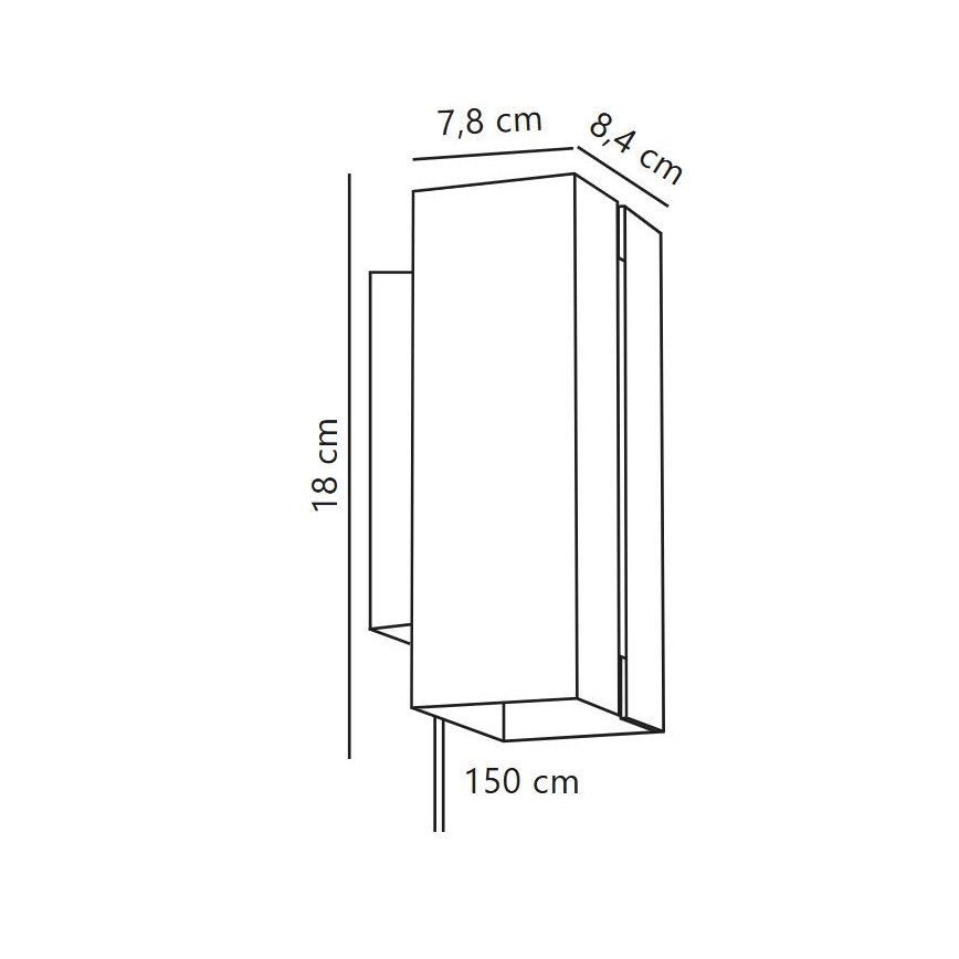 Nordlux - Светильник настенный светодиодный с диммером CURTIZ 2xLED/4,5W/230V черный