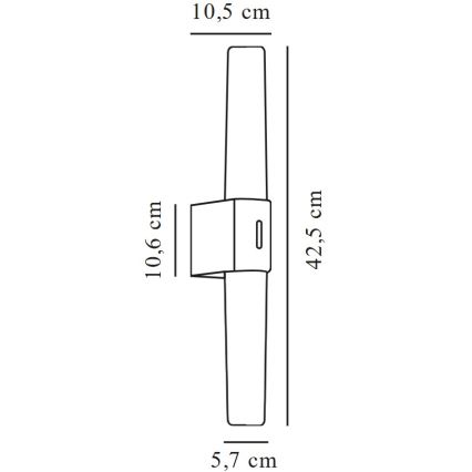Nordlux - Светодиодная подсветка для зеркала в ванной комнате HELVA LED/9W/230V 3000K IP44