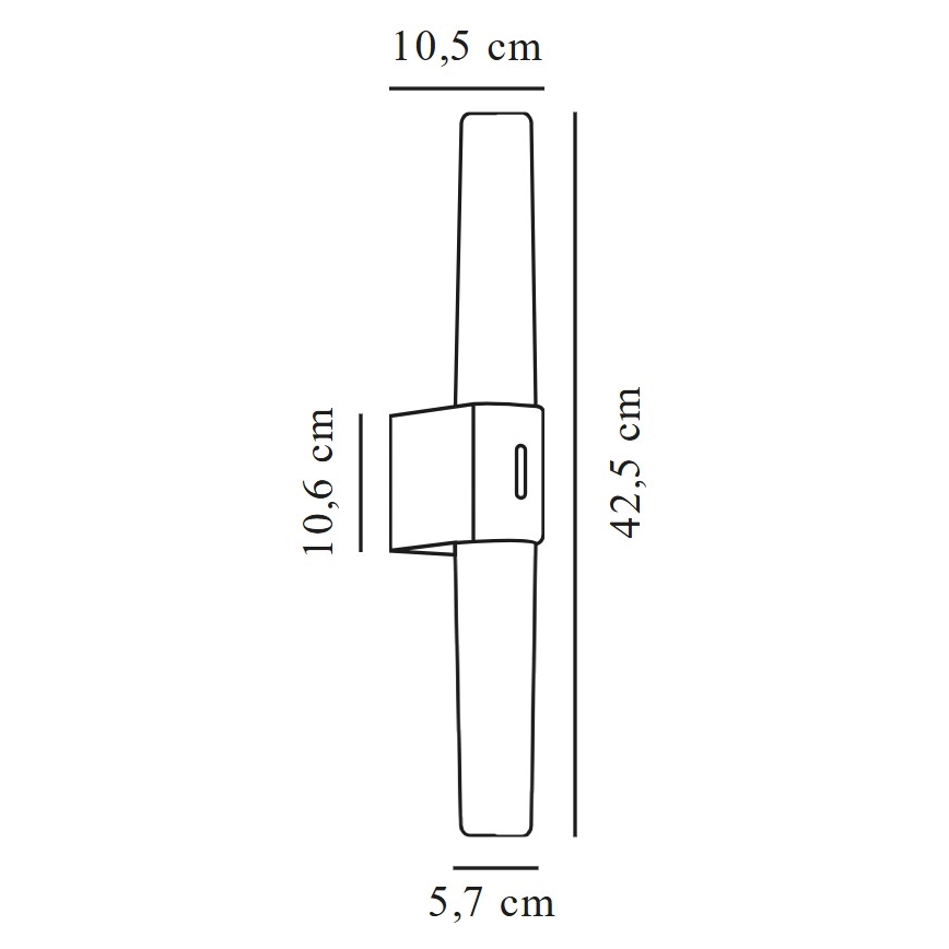 Nordlux - Светодиодная подсветка для зеркала в ванной комнате HELVA LED/9W/230V 3000K IP44