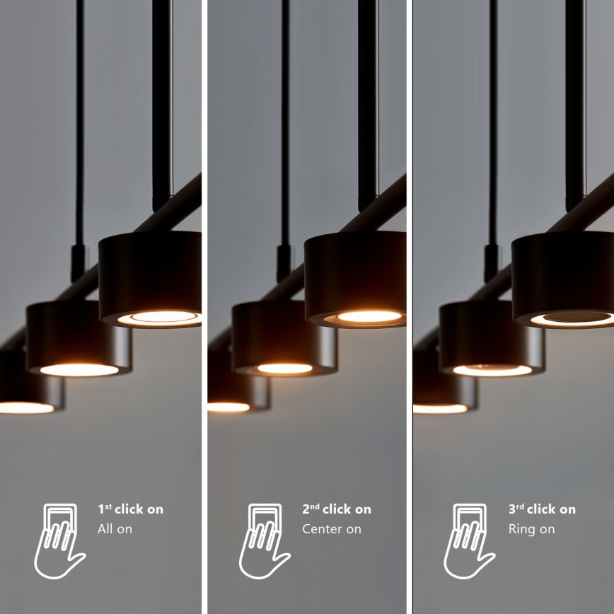 Nordlux - Светодиодная подвесная люстра с регулированием яркости CLYDE 4xLED/4W/230V