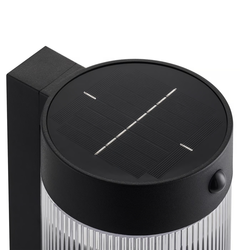Nordlux - Светодиодный настенный светильник на солнечной батарее с датчиком COUPAR LED/3,2W/5V 3000K IP44 1800 mAh черный