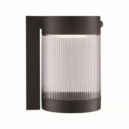 Nordlux - Светодиодный настенный светильник на солнечной батарее с датчиком COUPAR LED/3,2W/5V 3000K IP44 1800 mAh черный