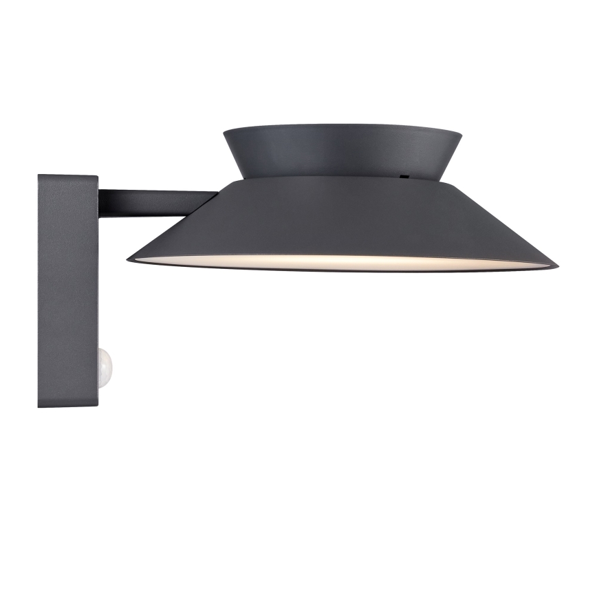 Nordlux - Светодиодный настенный светильник на солнечной батарее с датчиком JUSTINA LED/5W/3,7V IP44