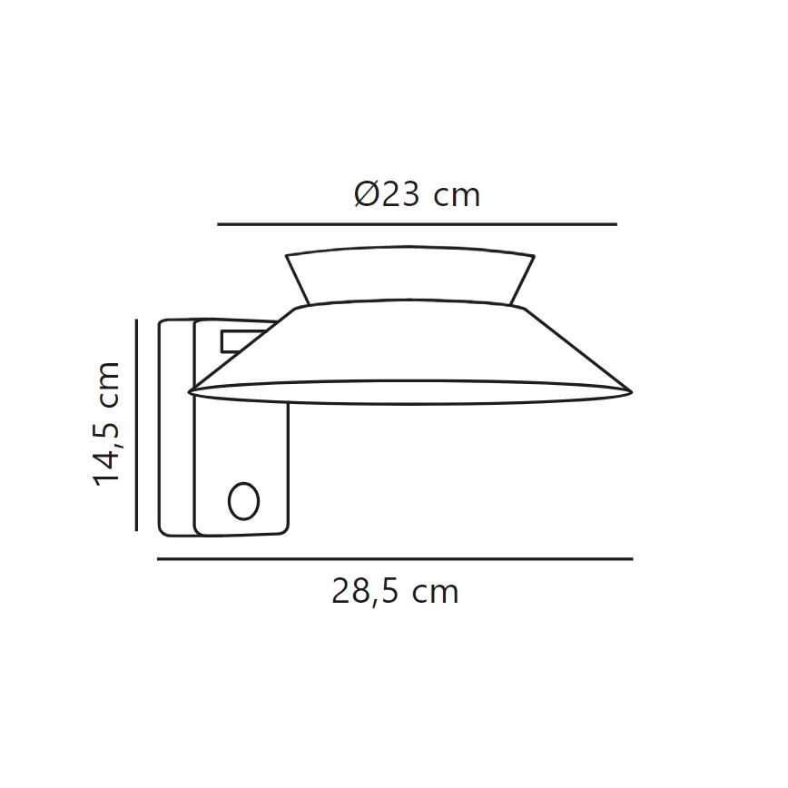 Nordlux - Светодиодный настенный светильник на солнечной батарее с датчиком JUSTINA LED/5W/3,7V IP44