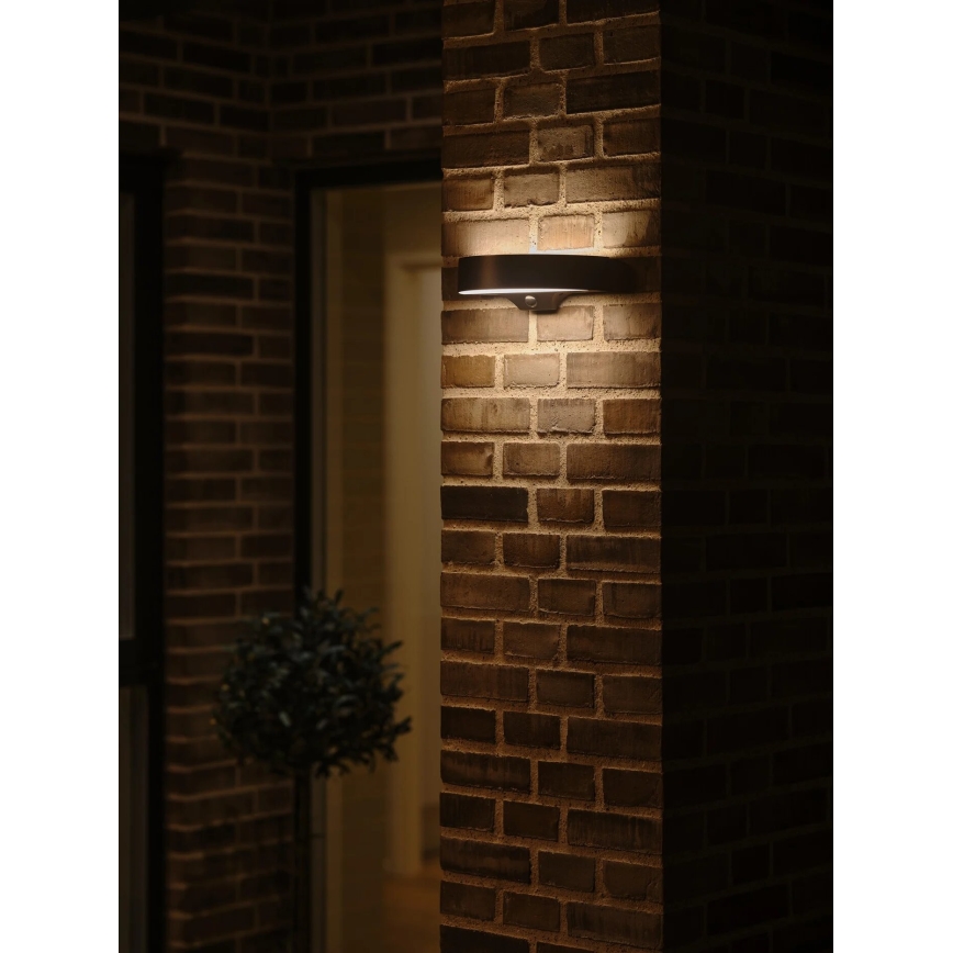 Nordlux - Светодиодный настенный светильник на солнечной батарее с датчиком MONAY LED/5W/5V 3000K IP44